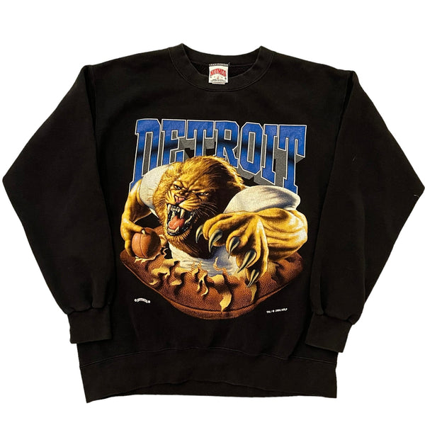 Vintage detroit lions crewneck hotsell