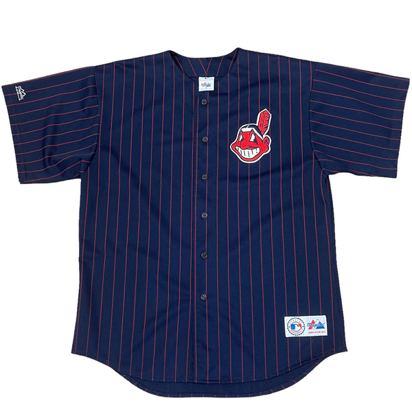 mitchell and ness indians jersey