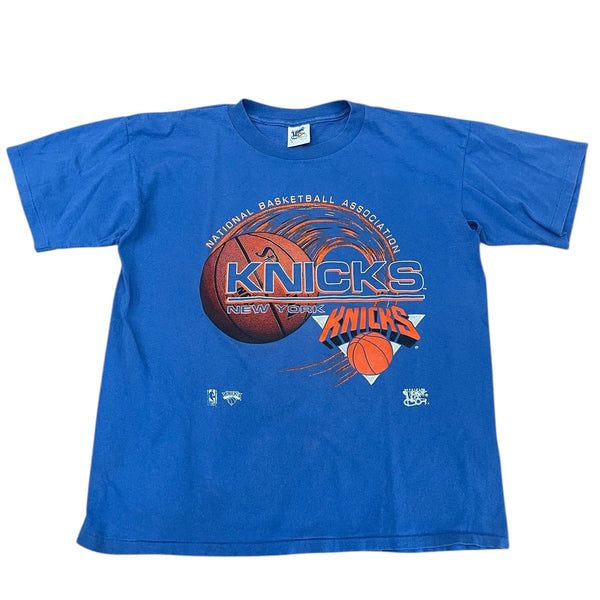 トップス 80s 90s vintage NBA Knicks T-shirt VTG 90s NBA NEW YORK KNICKS SALEM SPORTSWEAR Superhero T