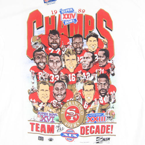 Vintage SF 49ers 1989 Caricature T-shirt NWT NFL Football San