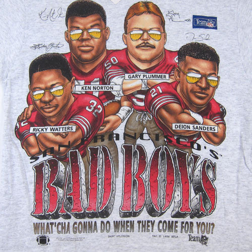Vintage SF 49ers Bad Boys Caricature T shirt NWT NFL Football