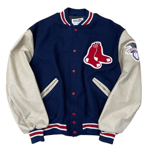 Varsity Boston Red Sox Blue and White Jacket