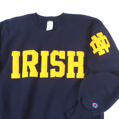 Vintage Notre Dame Champion Reverse Weave Crewneck Fighting
