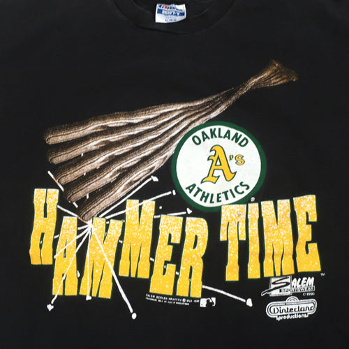 Vintage Oakland A's Hammer Time T-shirt 1990 MLB Baseball Canseco McGwire  Bash Brothers – For All To Envy
