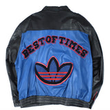 Vintage Adidas Best Of Times Leather Jacket