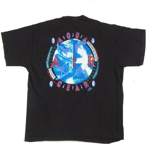 nike aqua gear Vintage Nike Aqua Gear T-shirt 90s Aqua Socks Faded – For All To Envy
