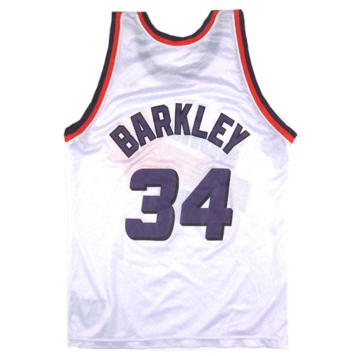 CHARLES BARKLEY PHOENIX SUNS VINTAGE 1990'S CHAMPION SIGNED JERSEY ADULT 48
