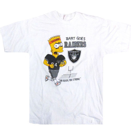 Vintage Bootleg Bart Raiders T-shirt