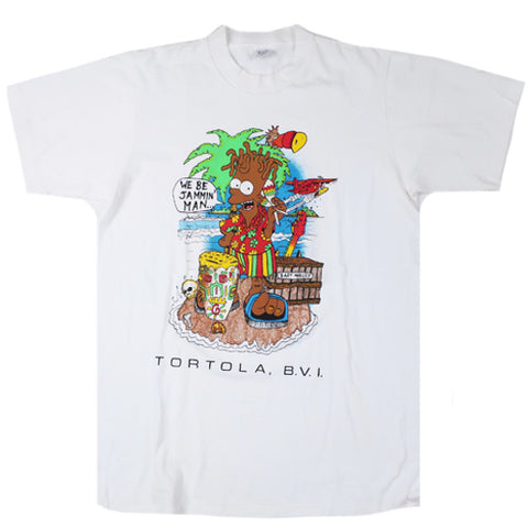 Vintage Bootleg Bart Marley We Be Jammin' T-shirt