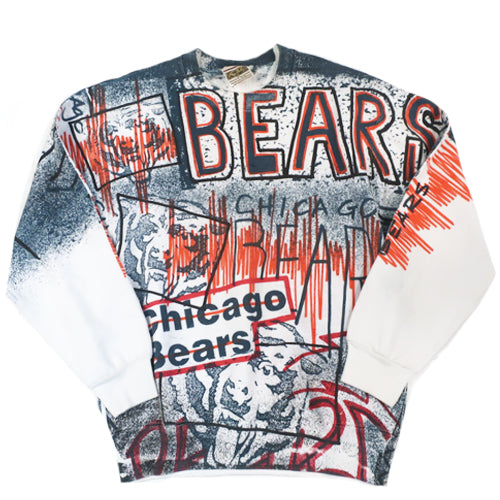 Vintage 1993 Chicago Bears Long Sleeve T Shirt 90s Magic Johnson