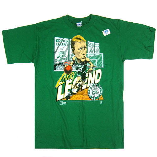 Vintage Larry Bird Boston Celtics Caricature T-shirt NBA