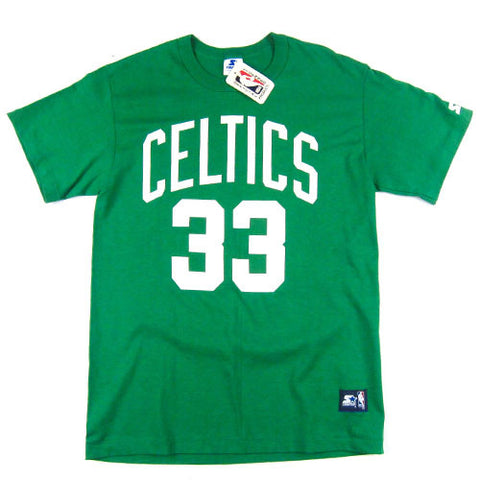 Vintage Boston Celtics Larry Bird Starter T-shirt NBA