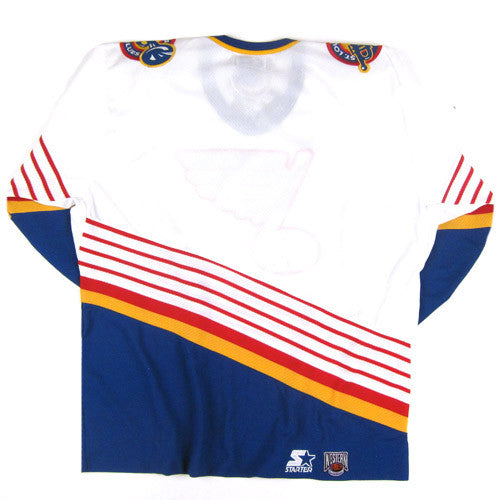 Vintage 90s Busch Beer St. Louis Blues Fantasy Play by Play USA Hockey  Jersey