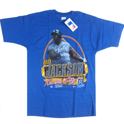 BO JACKSON Kansas City Royals CLASSIC Blue Vintage Baseball 