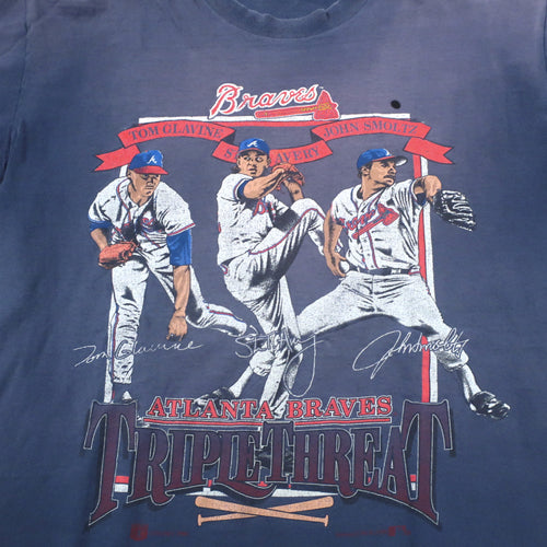 Vintage Atlanta Braves Taz Tee Shirt, Funny Style Shirt Reprint