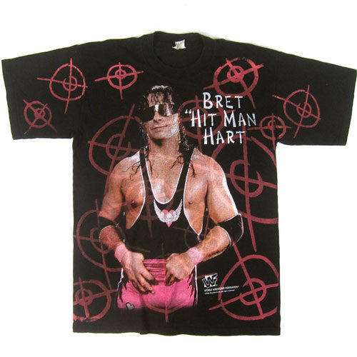Vintage Bret "The Hitman" Hart 1996 WWF T-Shirt