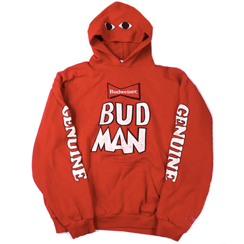 Vintage Budman Budwesier Hoodie Sweatshirt 90s Beer Brewing Bud