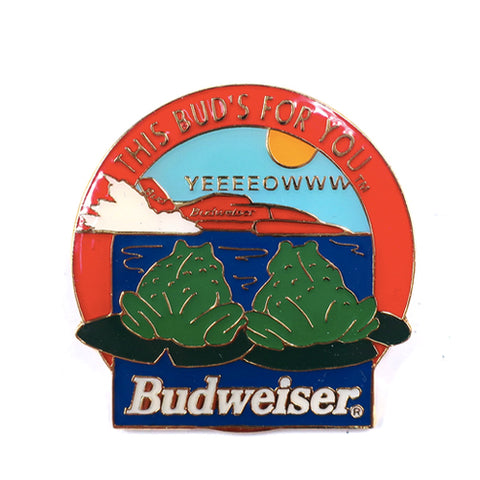 Vintage Budweiser Frogs "This Bud's For You" Pin