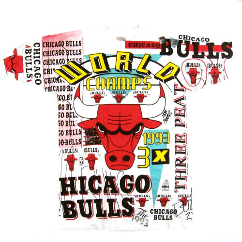 Vintage Chicago Bulls 1993 Finals Champion 3-Peat Tank Top T-Shirt XL Black  90's