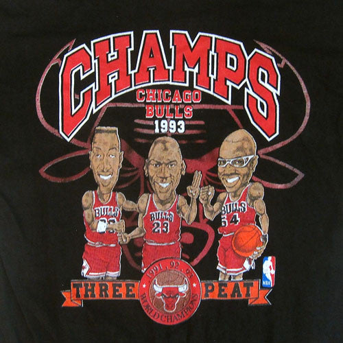 Vintage Chicago Bulls Triple Threat Jordan Pippen Grant T-shirt