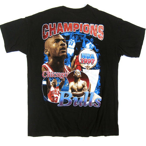 Vintage Chicago Bulls 1997 Champs T-Shirt NBA Basketball Pippen