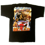 Vintage Chicago Bulls 1998 Jordan Pippen Rodman T-shirt