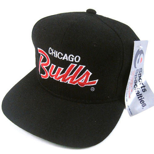 Vintage Chicago Bulls Sports Specialties Script Snapback NWT
