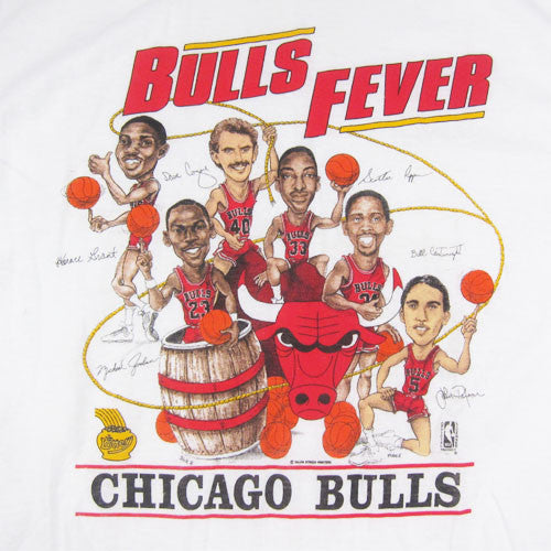 Vintage 80s Chicago Bulls Fever Caricature Shirt - High-Quality Printed  Brand