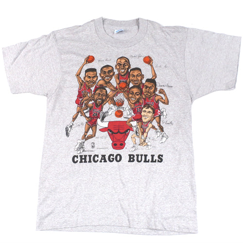 Vintage Chicago Bulls Bang Gang Caricature T-shirt NBA Basketball