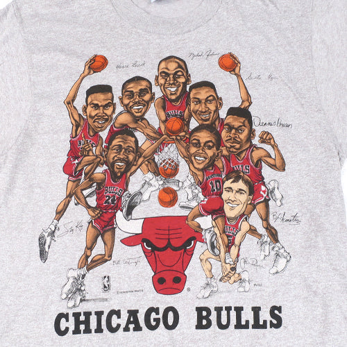 Salem Vintage Chicago Bulls Team Caricature T-Shirt