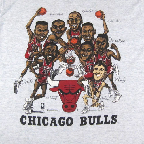 Alstyle Scottie Pippen Chicago Basketball Caricature T Shirt
