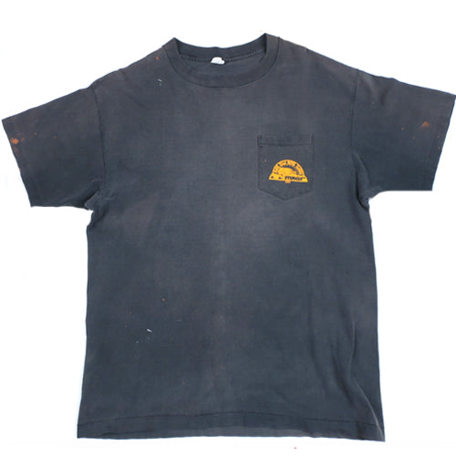 90s vintage CAMEL Black T-shirts 墨黒 fade Vintage 90's Camel Cigarettes Pocket T-shirt – DESERT MOSS VINTAGE