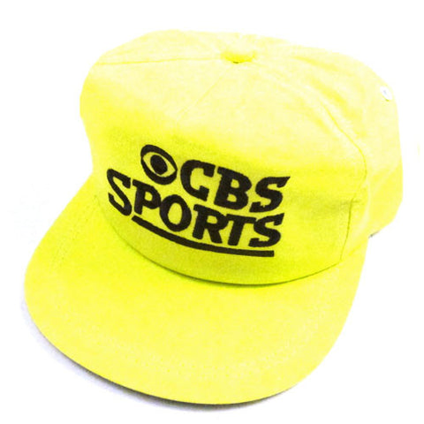 Vintage CBS Sports Neon Snapback Hat 90s Hip Hop Rap NBA NFL NHL MLB NCAA For All To Envy