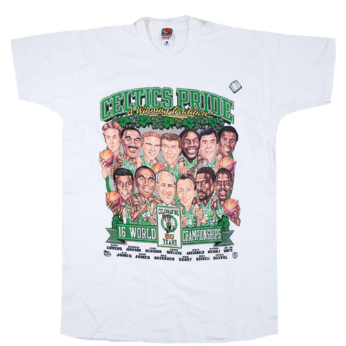 1980s Boston Celtics Larry Bird Caricature T-shirt - Depop