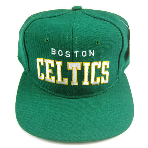 Vintage 90s BOSTON CELTICS Snapback Hat STARTER the Natural 