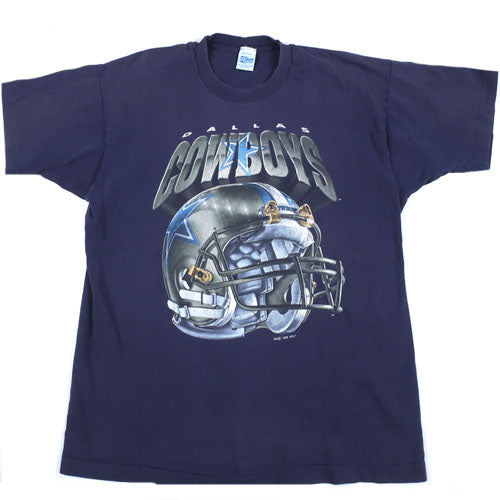 VTG 1994 Dallas Cowboys Football NFL Striped T Shirt XL 22 x 31