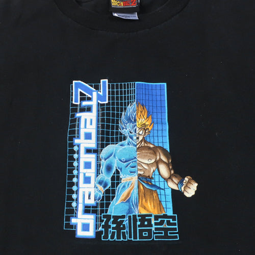 T-shirt Vintage Dragon Ball 1984 - Goku Et Oiseau Toei Animation - Taille M, Noir - Occasion Bon état