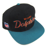Vintage Miami Dolphins Script Snapback Hat NWT