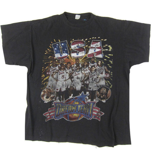 Vintage NBA 1996 USA Dream Team T shirt 90s Basketball For All To Envy
