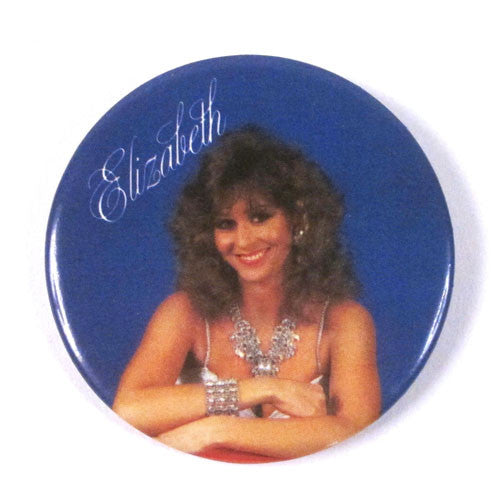 Vintage Elizabeth 1980's WWF Button