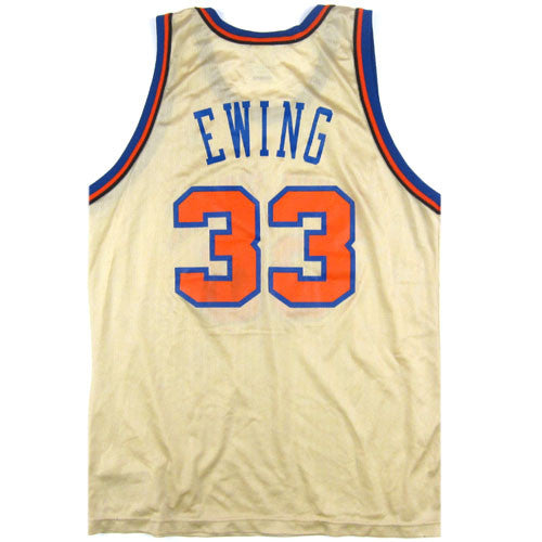 1991-95 AUTHENTIC NEW YORK KNICKS EWING #33 CHAMPION JERSEY (AWAY) L