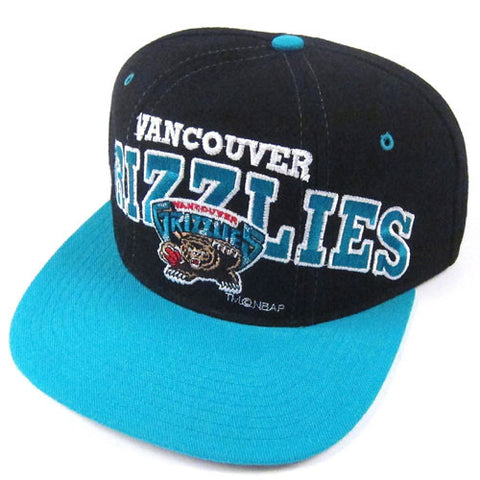 Vancouver Grizzlies Team Script Deadstock Snapback - Off White - Throwback