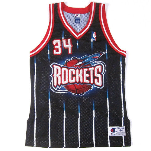 Vintage Hakeem Olajuwon Authentic Houston Rockets Champion Jersey