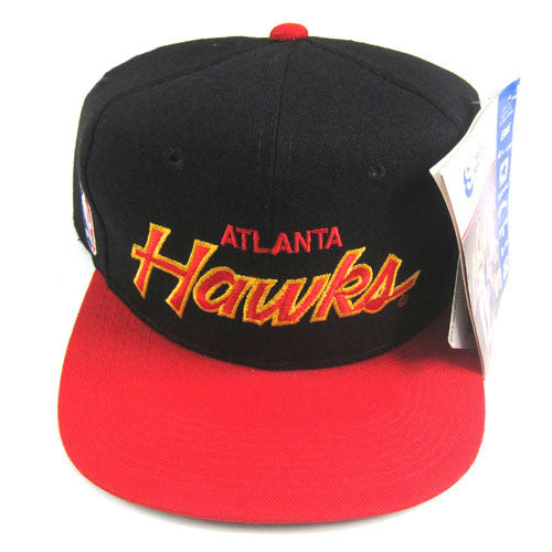 Vintage Atlanta Hawks SnapBack Cap Hat 90s NBA Basketball Hip hop Fashion  Rare