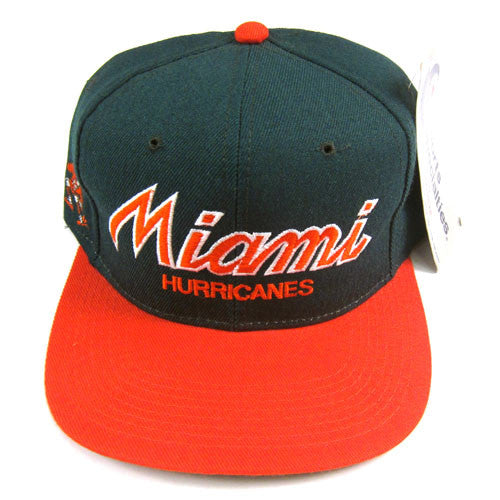 Vintage Miami Hurricanes Sports Specialties Snapback Hat NWT NCAA