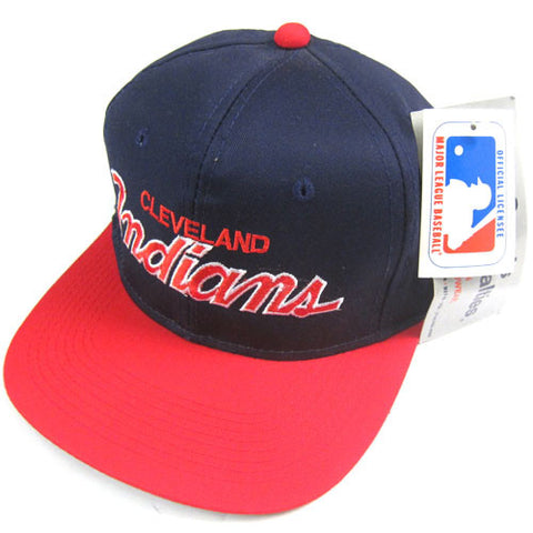 Vintage Cleveland Indians Sports Specialties Snapback Hat NWT 90s