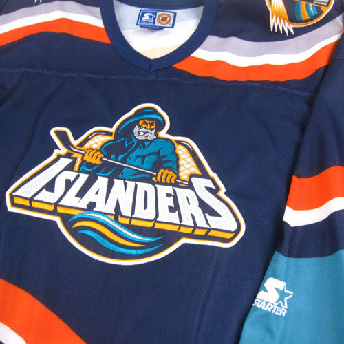 90's RARE NHL New York Islanders Fisherman Starter Jersey, Extra Large