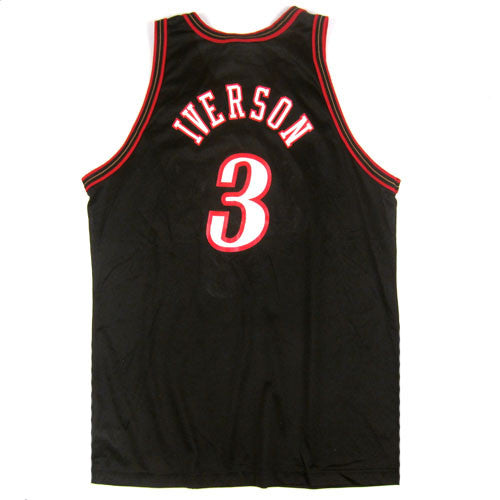 IVERSON 76ers Champion バスケットボールシャツ XL NBA PHILADELPHIA SIXERS 76ERS SHIRT JERSEY CHAMPION ALLEN
