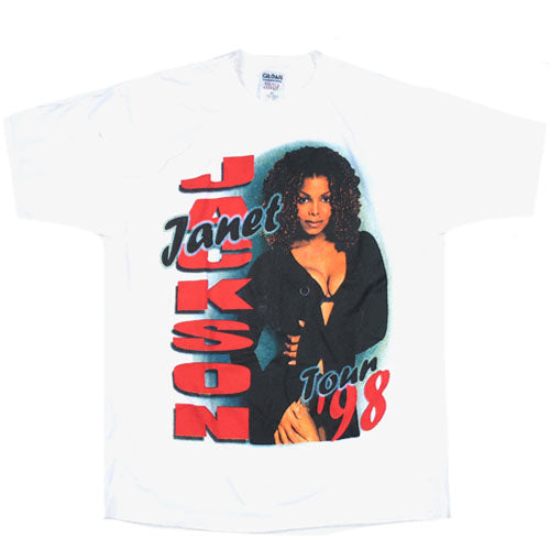janet jackson t shirt dress Vintage Janet Jackson the Velvet Rope World Tour 1998 T-shirt Size L