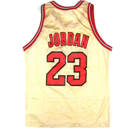 Vintage Michael Jordan Chicago Bulls Gold Champion Jersey For